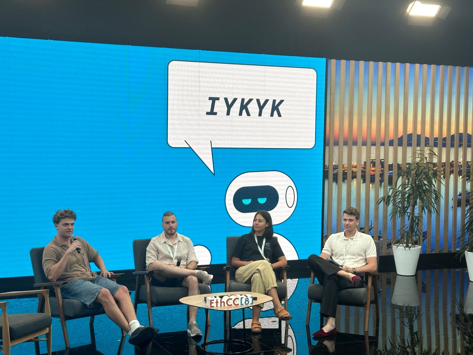 ChainSafe's VP of Engineering, Belma speaks on a panel at EthCC.