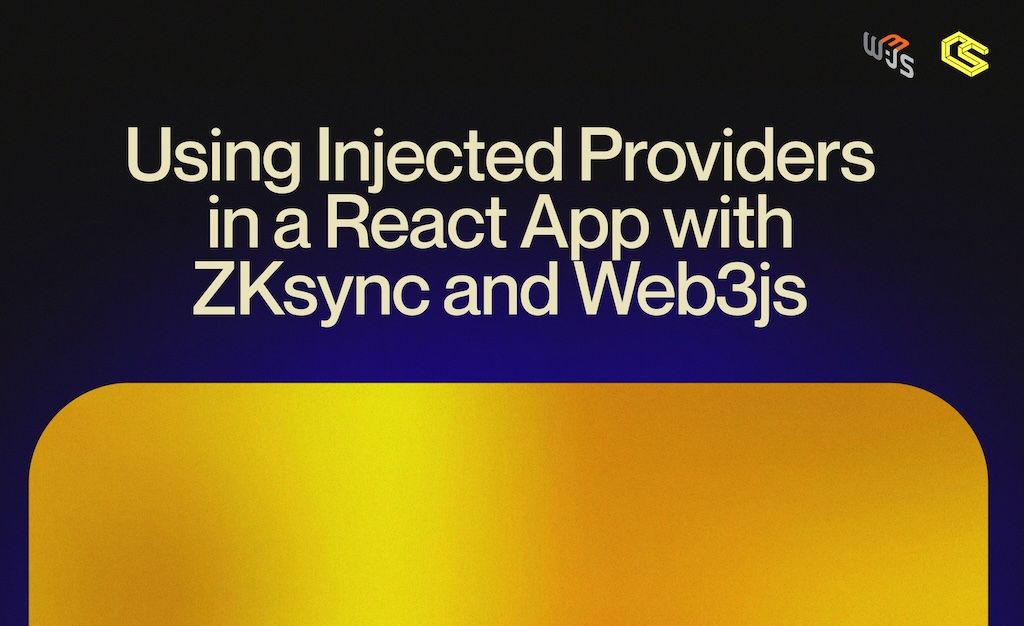 Using Injected Providers in a React App with ZKsync and Web3js