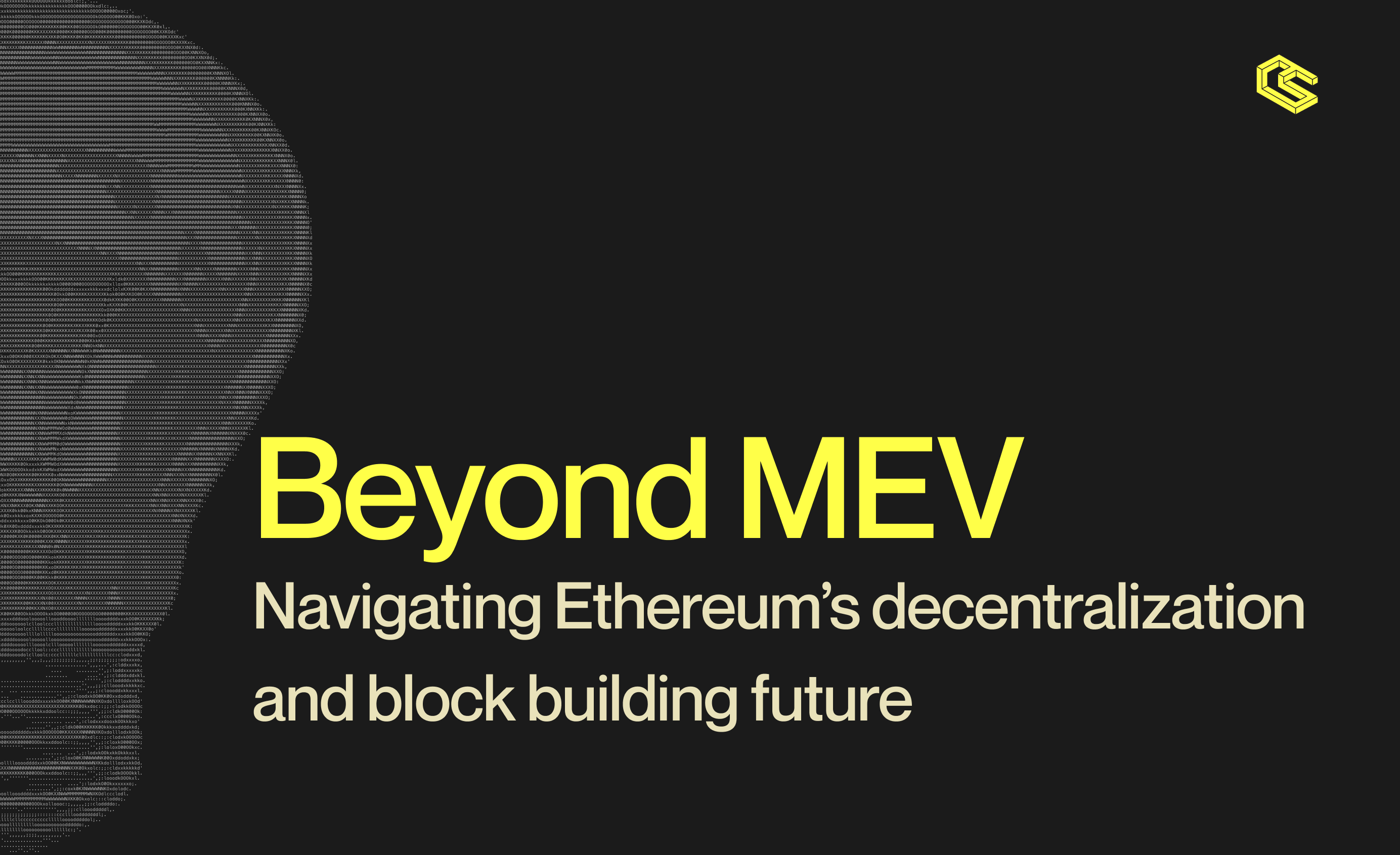 Beyond MEV: Navigating Ethereum’s decentralization and block building future