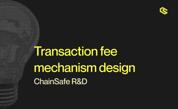 Transaction fee mechanism design