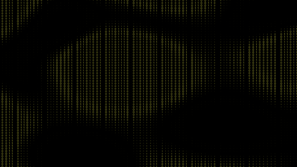 Binary fading in and out in yellow letters over a black background spelling out "How ChainSafe Maintains 99.99% Uptime"