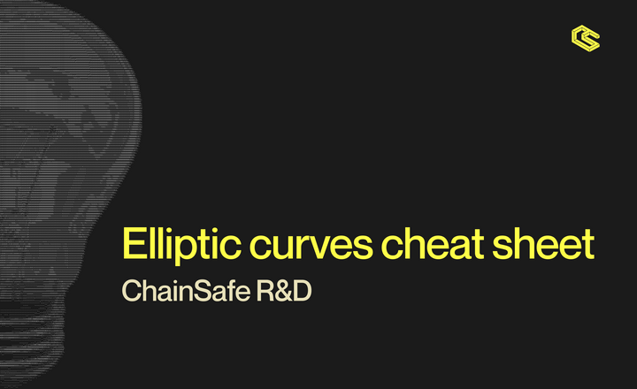 Elliptic curves cheat sheet